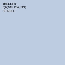#BDCCE0 - Spindle Color Image