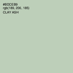#BDCEB9 - Clay Ash Color Image