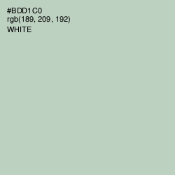 #BDD1C0 - Surf Color Image