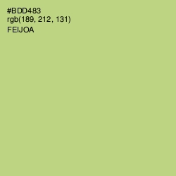 #BDD483 - Feijoa Color Image
