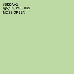 #BDDAA2 - Moss Green Color Image