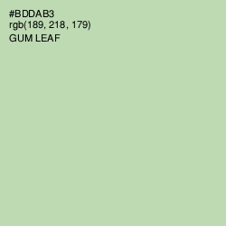 #BDDAB3 - Gum Leaf Color Image