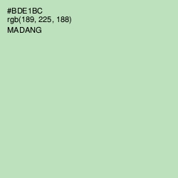 #BDE1BC - Madang Color Image