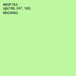 #BDF7A0 - Madang Color Image