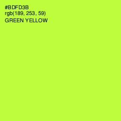 #BDFD3B - Green Yellow Color Image