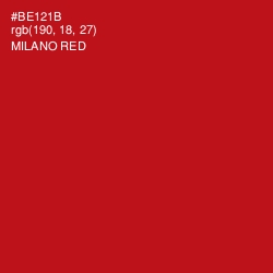 #BE121B - Milano Red Color Image
