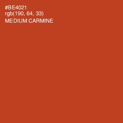 #BE4021 - Medium Carmine Color Image