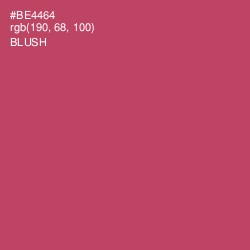 #BE4464 - Blush Color Image