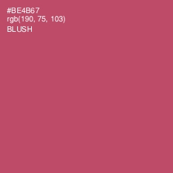 #BE4B67 - Blush Color Image