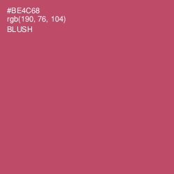 #BE4C68 - Blush Color Image