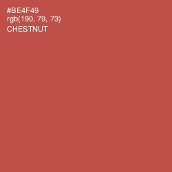 #BE4F49 - Chestnut Color Image