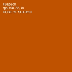 #BE5200 - Rose of Sharon Color Image