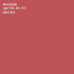 #BE545B - Matrix Color Image