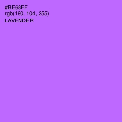 #BE68FF - Lavender Color Image
