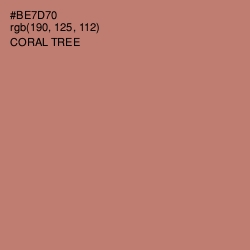 #BE7D70 - Coral Tree Color Image