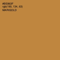 #BE863F - Marigold Color Image