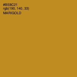 #BE8C21 - Marigold Color Image