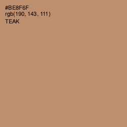 #BE8F6F - Teak Color Image