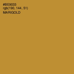 #BE9033 - Marigold Color Image