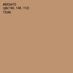 #BE9470 - Teak Color Image