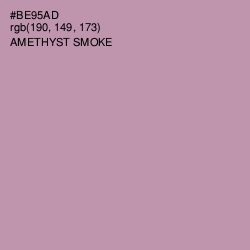 #BE95AD - Amethyst Smoke Color Image