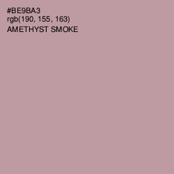 #BE9BA3 - Amethyst Smoke Color Image