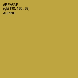 #BEA53F - Alpine Color Image