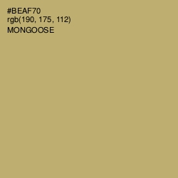 #BEAF70 - Mongoose Color Image