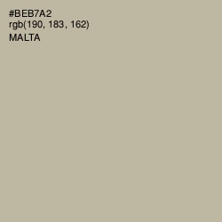 #BEB7A2 - Malta Color Image