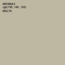#BEB8A3 - Malta Color Image