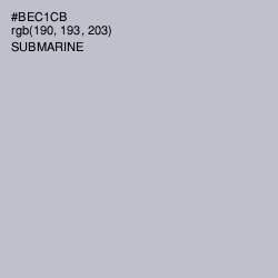 #BEC1CB - Submarine Color Image