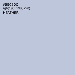 #BEC6DC - Heather Color Image