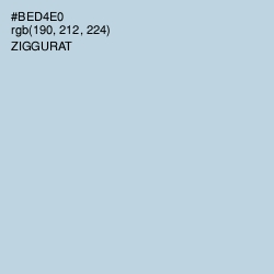 #BED4E0 - Ziggurat Color Image