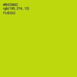 #BED80C - Fuego Color Image
