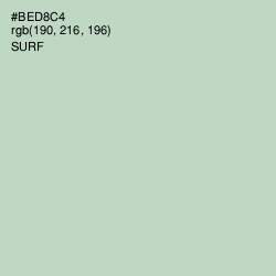 #BED8C4 - Surf Color Image