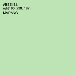 #BEE4B6 - Madang Color Image