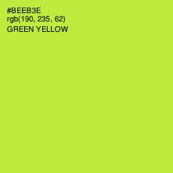 #BEEB3E - Green Yellow Color Image