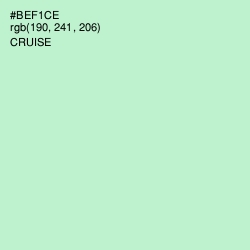 #BEF1CE - Cruise Color Image