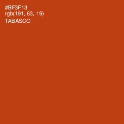 #BF3F13 - Tabasco Color Image