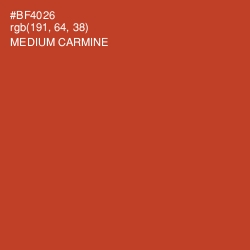 #BF4026 - Medium Carmine Color Image