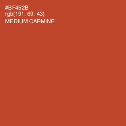 #BF452B - Medium Carmine Color Image