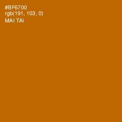#BF6700 - Mai Tai Color Image