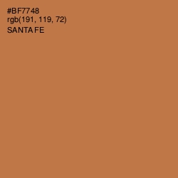 #BF7748 - Santa Fe Color Image