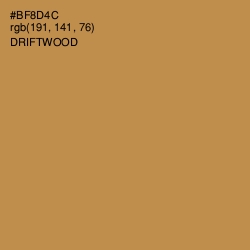 #BF8D4C - Driftwood Color Image