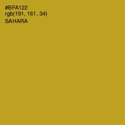 #BFA122 - Sahara Color Image