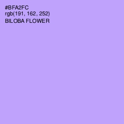 #BFA2FC - Biloba Flower Color Image