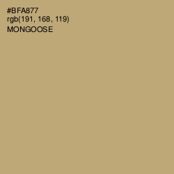 #BFA877 - Mongoose Color Image