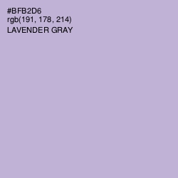 #BFB2D6 - Lavender Gray Color Image