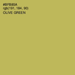 #BFB85A - Olive Green Color Image