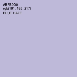 #BFB9D9 - Blue Haze Color Image